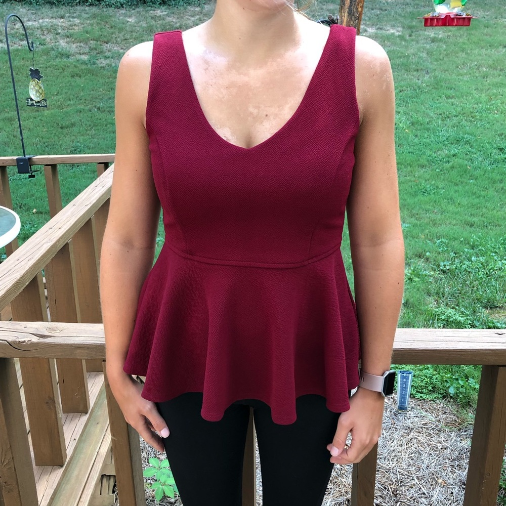 Forever 21 maroon top